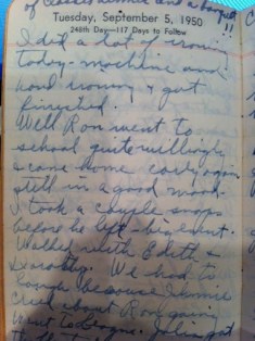 Precious writings by mom...