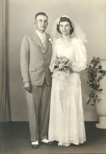 My mom and dad's wedding picture 