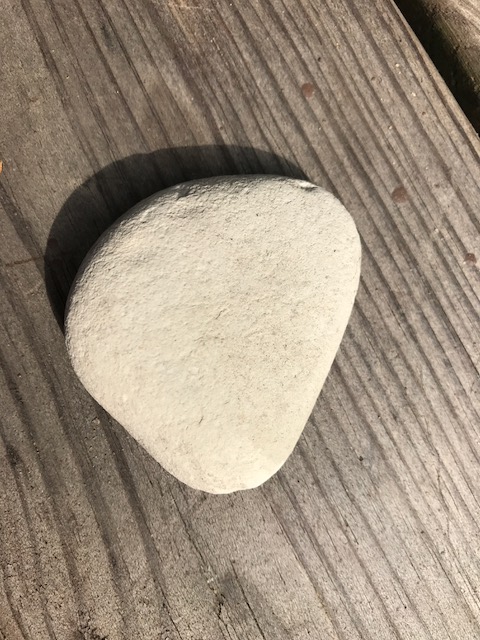 smooth white stone